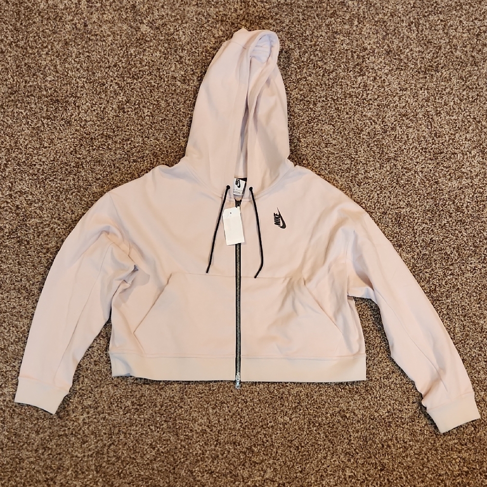 NWT Nike Lab Sportswear Essential Women's Crop Hoodie Jacket Size: M 865776-604
